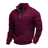 Camisola casual com fecho de correr