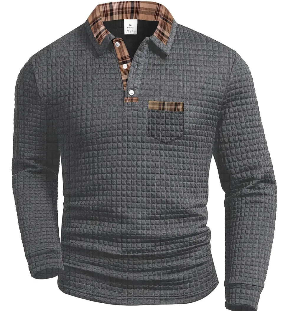 Camisa pólo com padrão