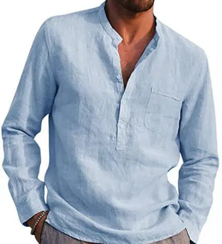Camisa de algodão respirável
