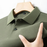 Camisa pólo casual de algodão