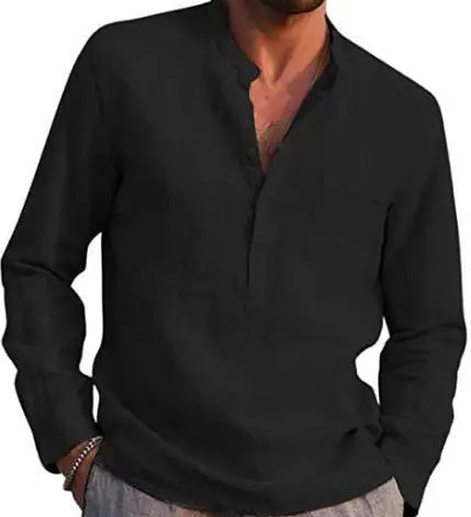 Camisa de algodão respirável