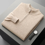 Camisola com fecho em caxemira Florence