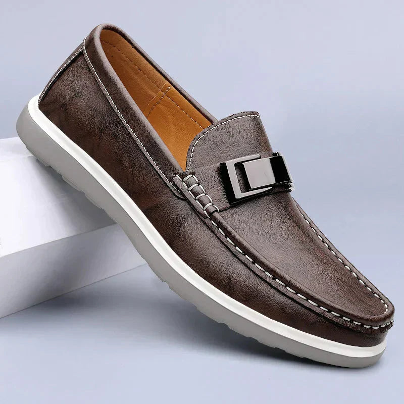 Mocassins de couro de luxo