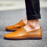 Mocassins em pele respirável