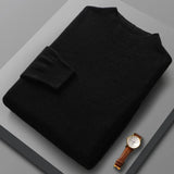 Camisola de caxemira com gola média