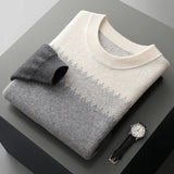 Camisola masculina em lã merino