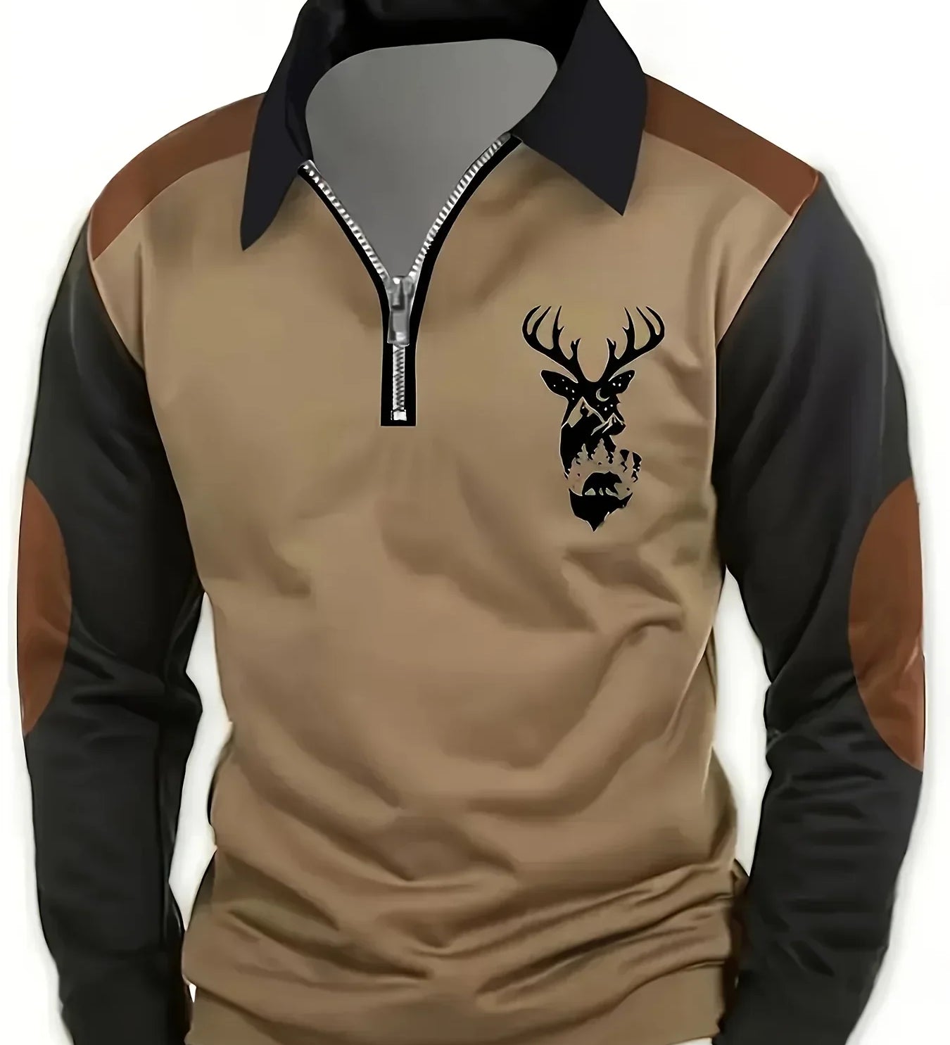Camisola com fecho de correr vintage