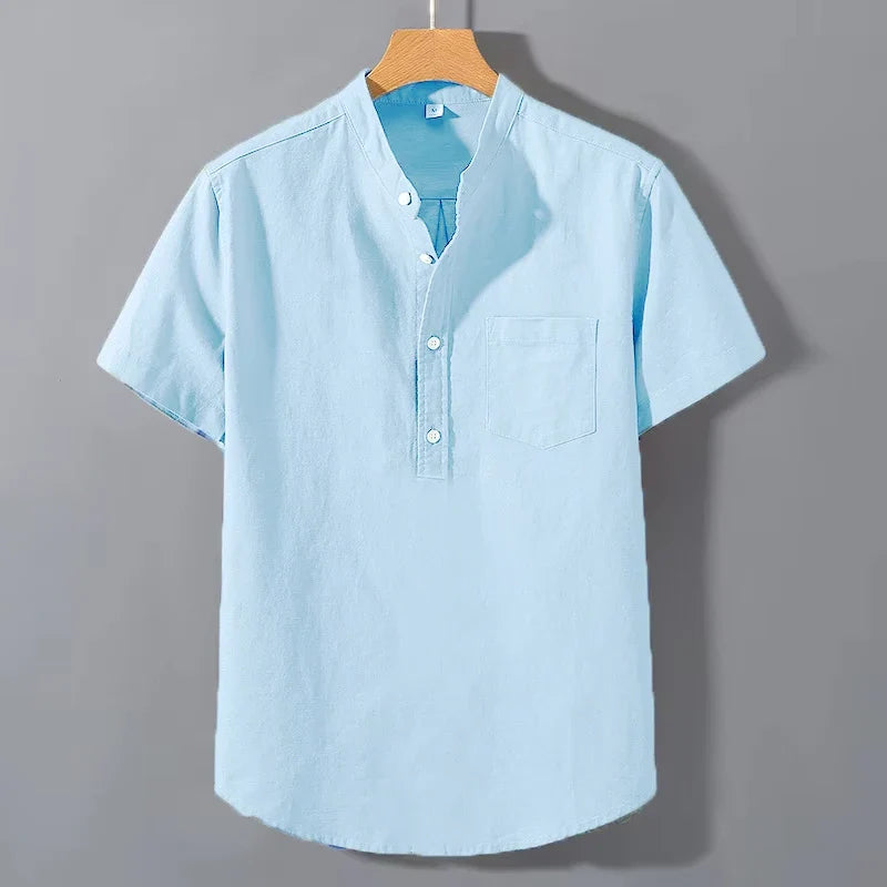 Camisa de algodão de manga curta