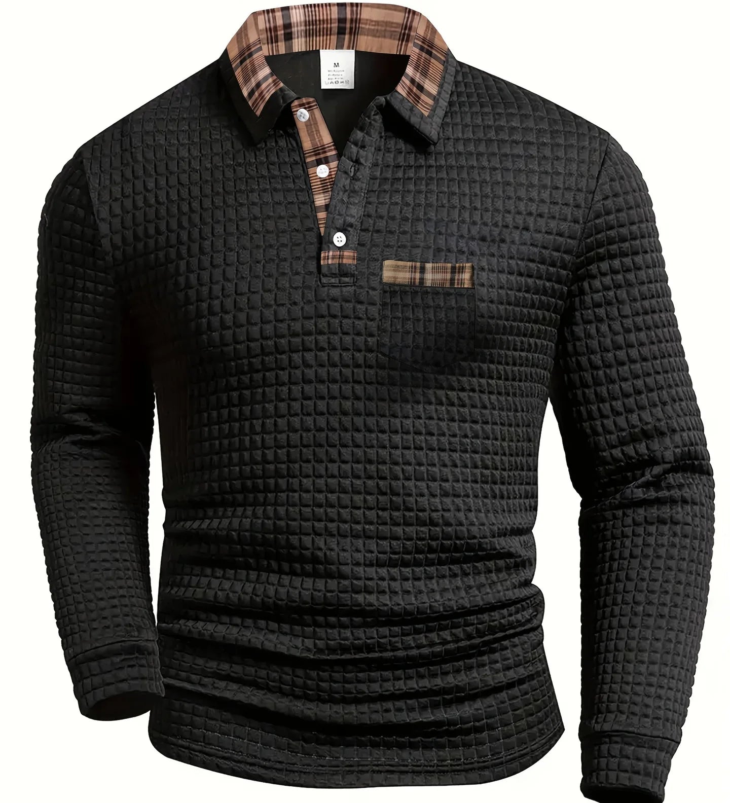 Camisa pólo com padrão