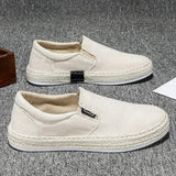 Sapatos de lona deslizantes e respiráveis