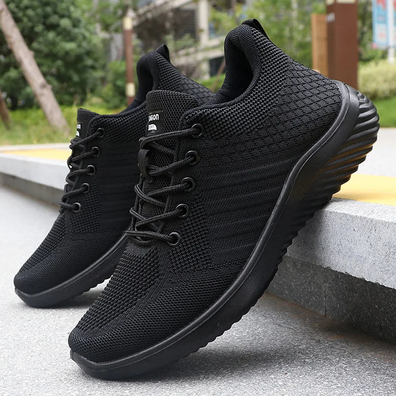 Sapatos Ultra-Confortáveis Respiráveis: Preto — Dinâmico