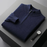 Camisola com fecho em caxemira Florence