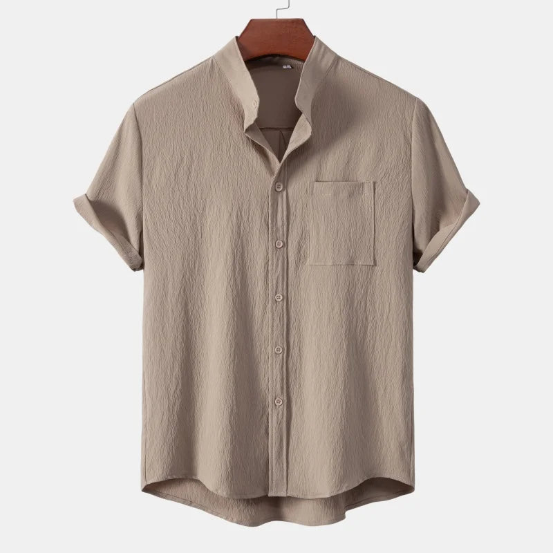 Camisa de verão elegante e respirável