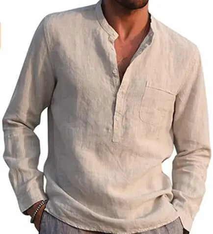 Camisa de algodão respirável