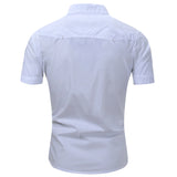 Camisa de manga curta em algodão Cargo