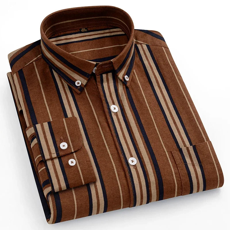 Givalli - Camisa Oxford de algodão