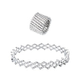 Moda Lusitana - Conjunto Anel e Pulseira  Prateado