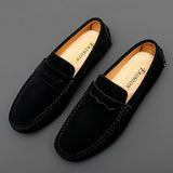 Mocassins de camurça para barco