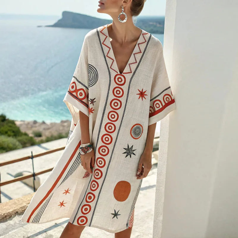 Moda Lusitana - Vestido Floral Leve para o Verão