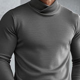 Moda Lusitana - Suéter de Gola Alta Masculino