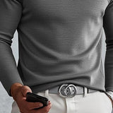 Moda Lusitana - Suéter de Gola Alta Masculino