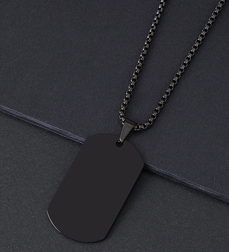 Moda Lusitana - Colar Masculino com Pingente Dog Tag