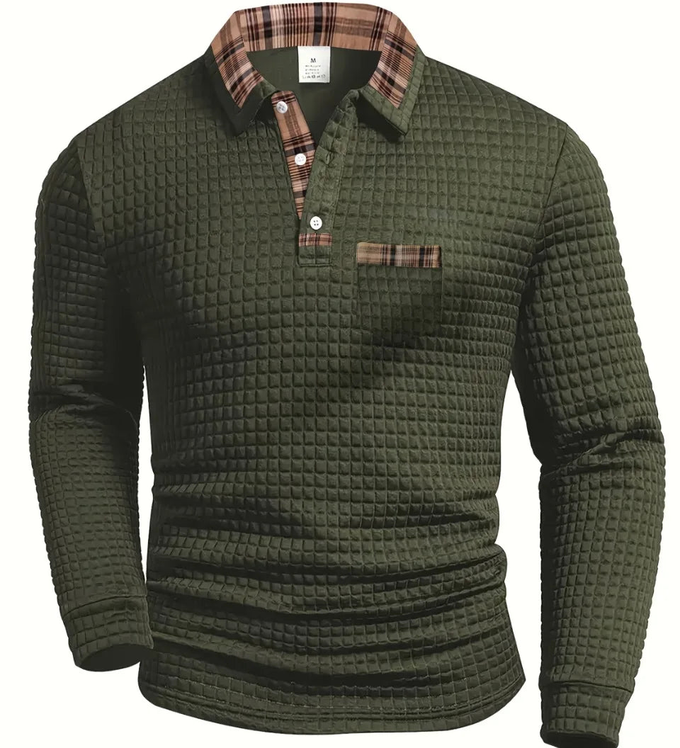 Camisa pólo com padrão