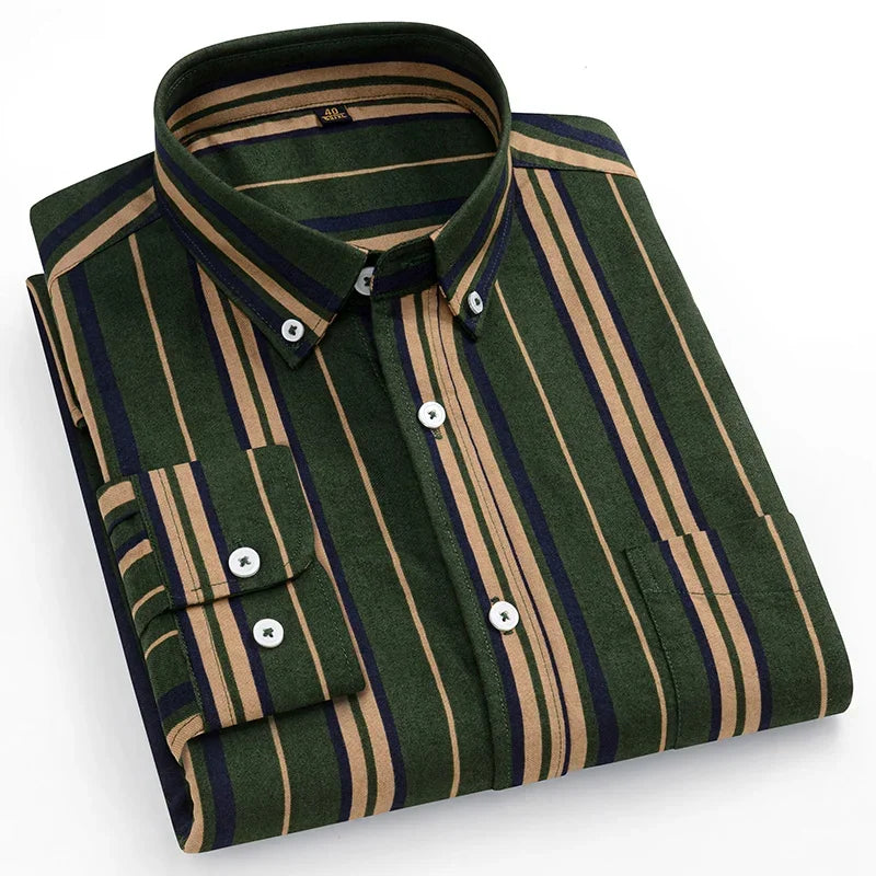 Givalli - Camisa Oxford de algodão