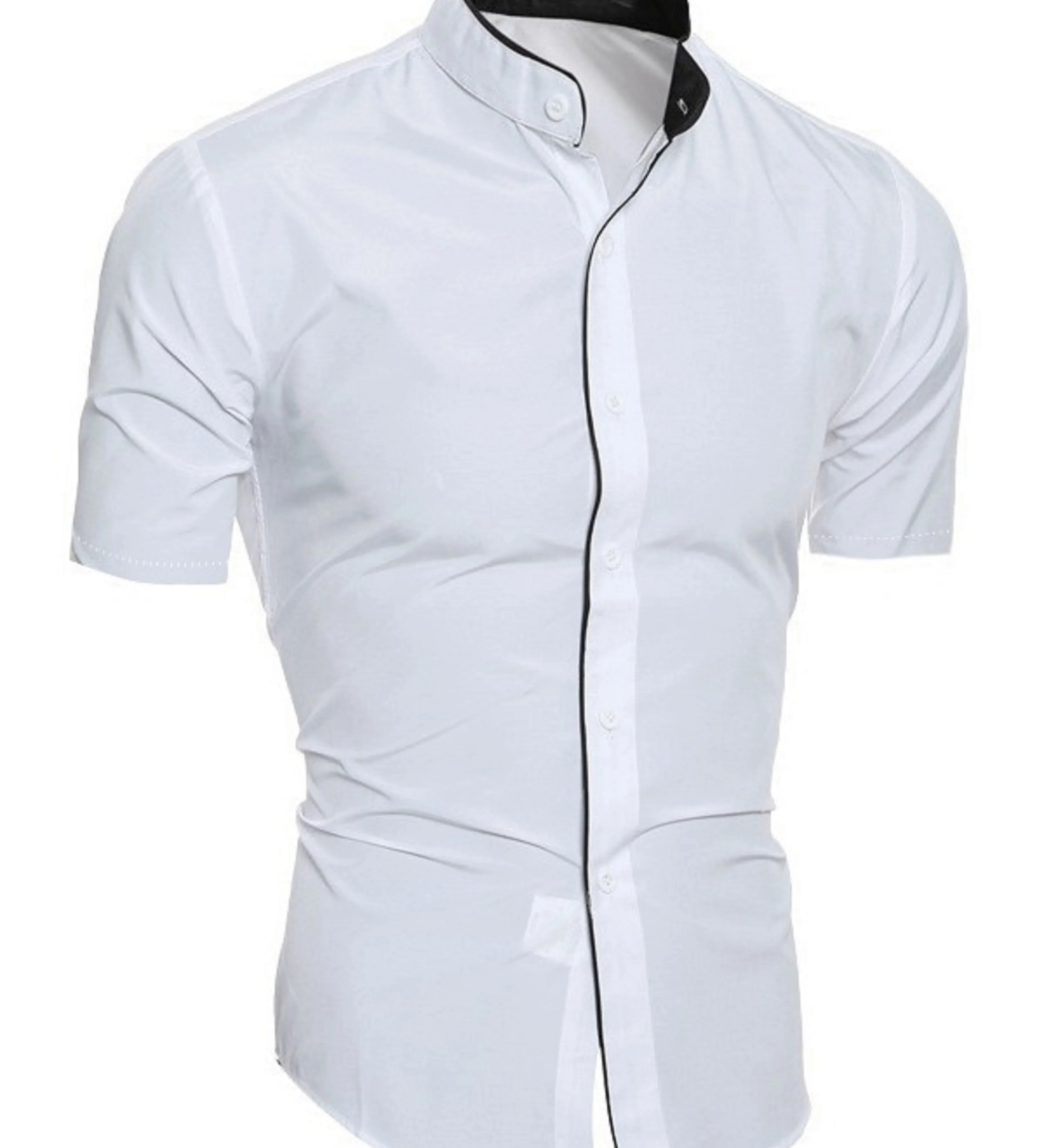 Camisa de manga curta em algodão