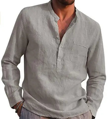 Camisa de algodão respirável