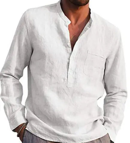 Camisa de algodão respirável