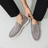 Mocassins casuais de camurça