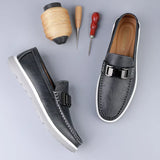 Mocassins de couro de luxo