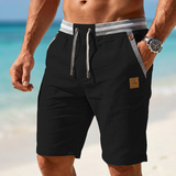 Moda Lusitana - Calções de verão leves com cordão de ajuste