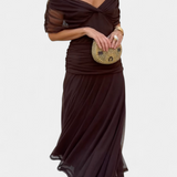 Magda™ | Vestido largo de flores com decote em V