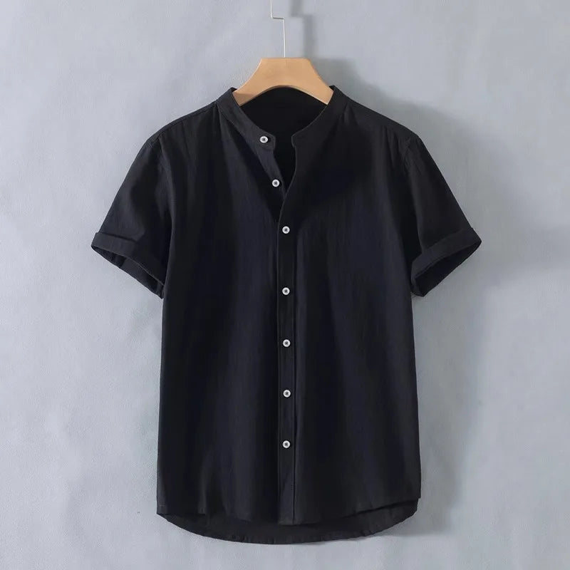 Camisa de algodão respirável
