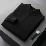 Camisola com fecho em caxemira Florence