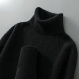 Gola alta de lã elegante