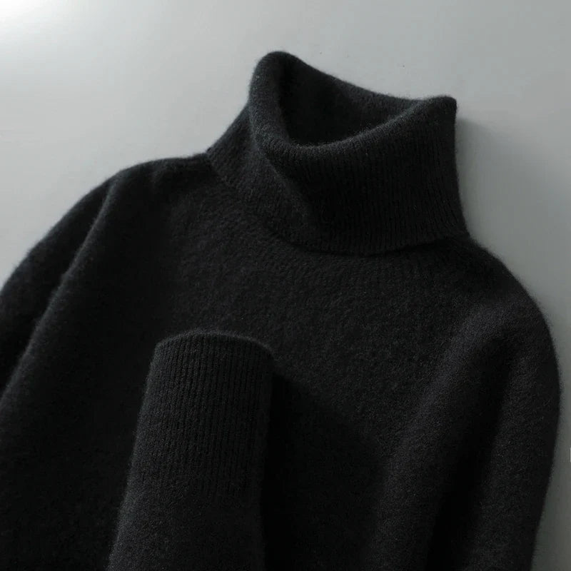 Gola alta de lã elegante