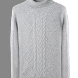 Camisola de caxemira com padrão elegante
