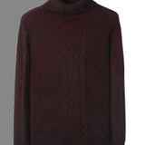 Camisola de caxemira com padrão elegante