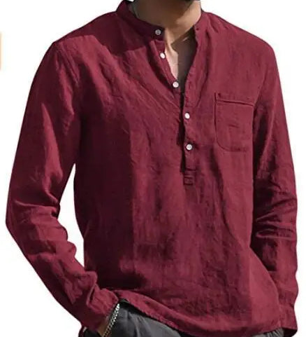 Camisa de algodão respirável