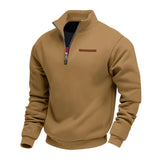 Camisola casual com fecho de correr