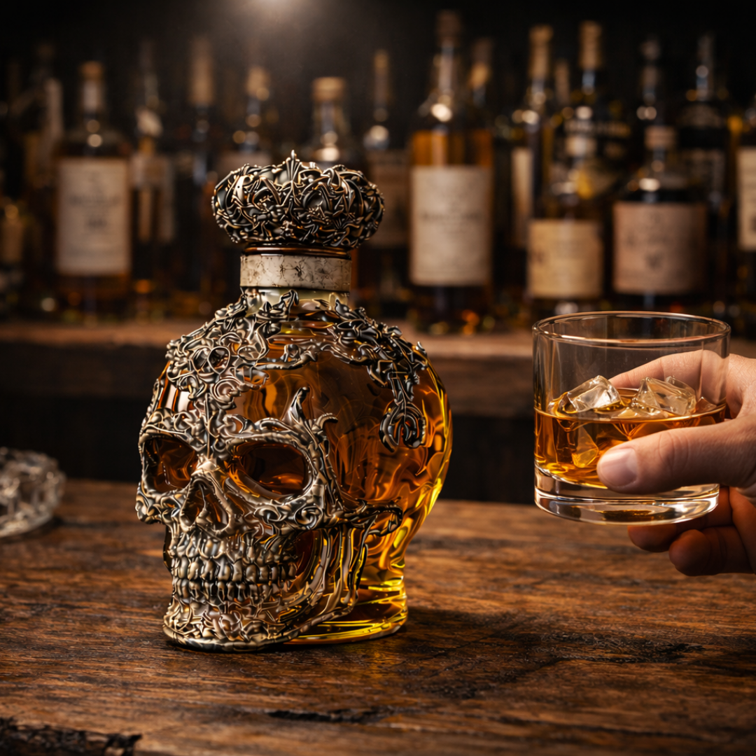 Moda Lusitana - Garrafa de Whisky Caveira