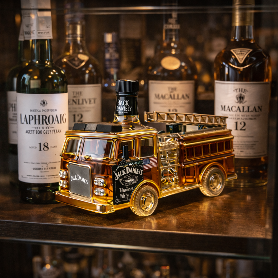 Moda Lusitana - Garrafa de Whisky Homenagem aos Bombeiros