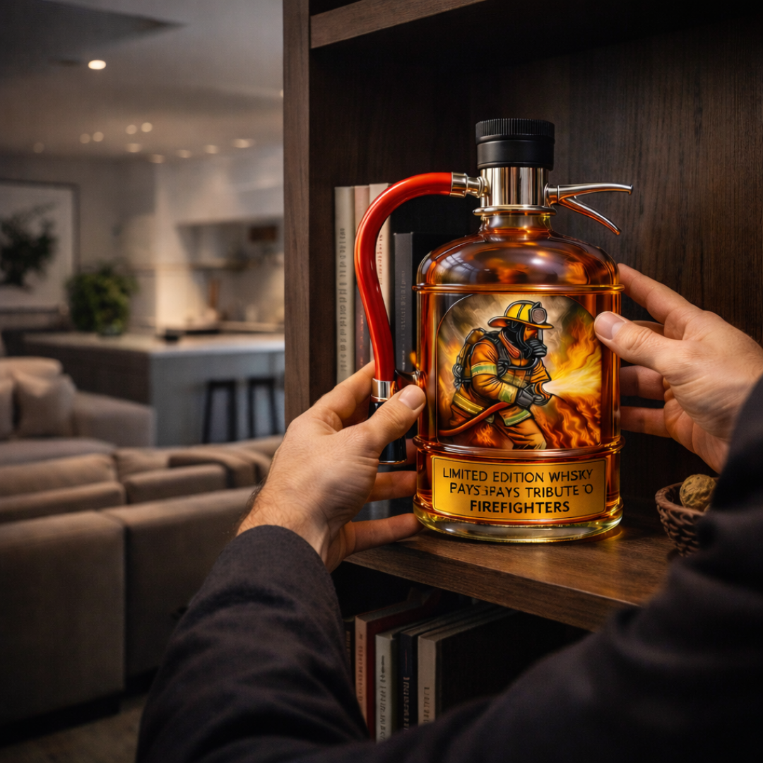 Moda Lusitana - Garrafa de Whisky Edição Extintor