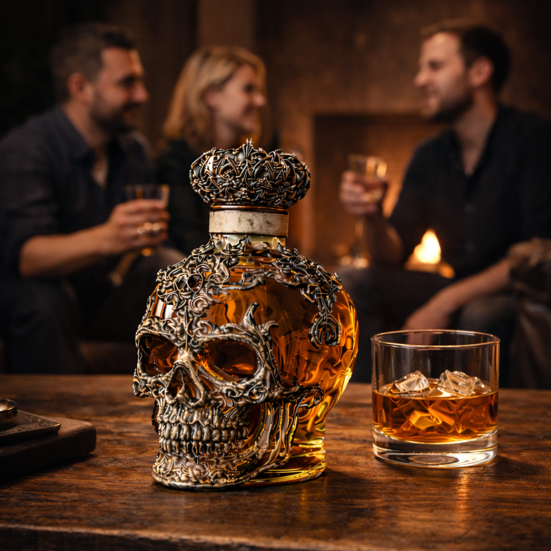 Moda Lusitana - Garrafa de Whisky Caveira