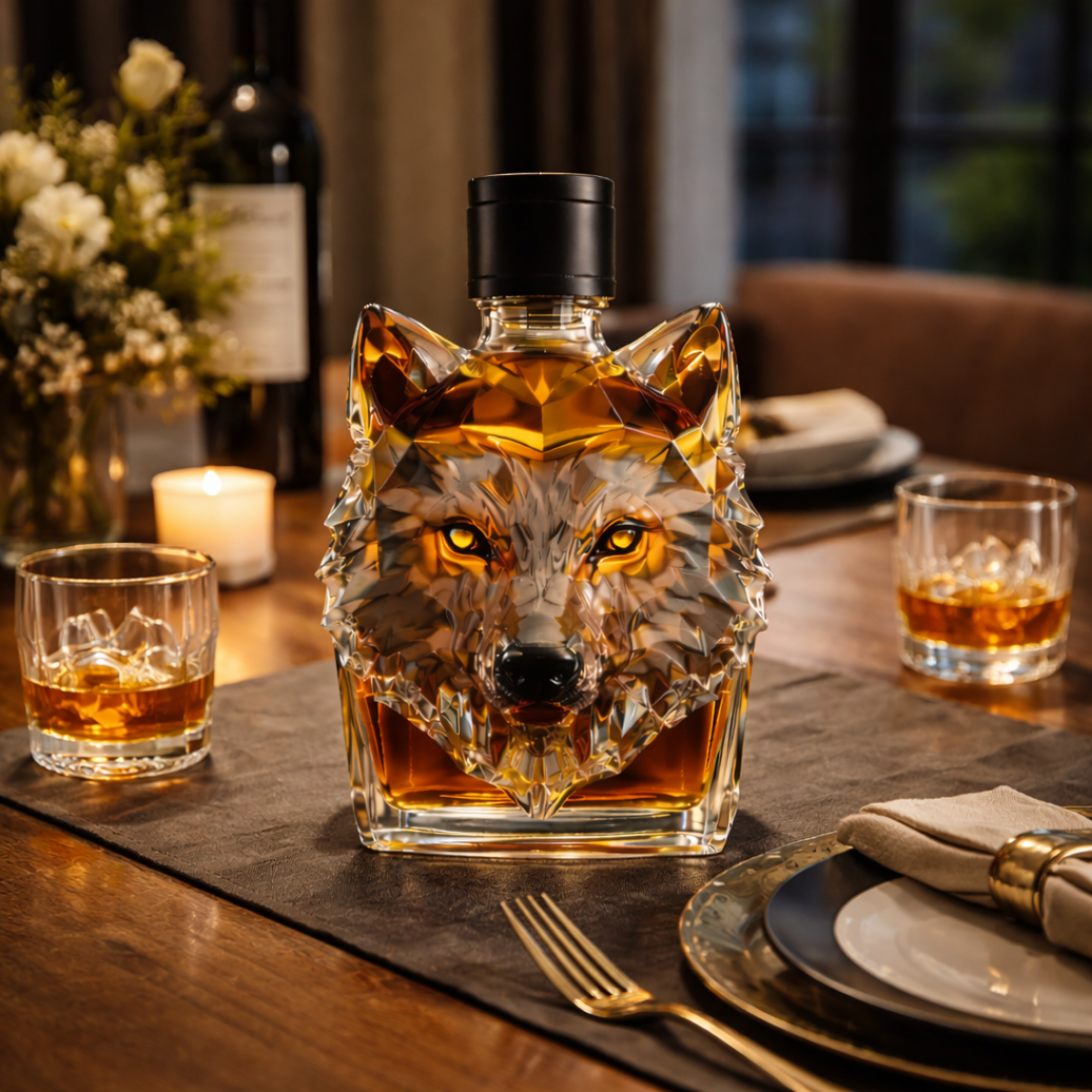 Moda Lusitana - Garrafão de Whisky Cabeça de Lobo