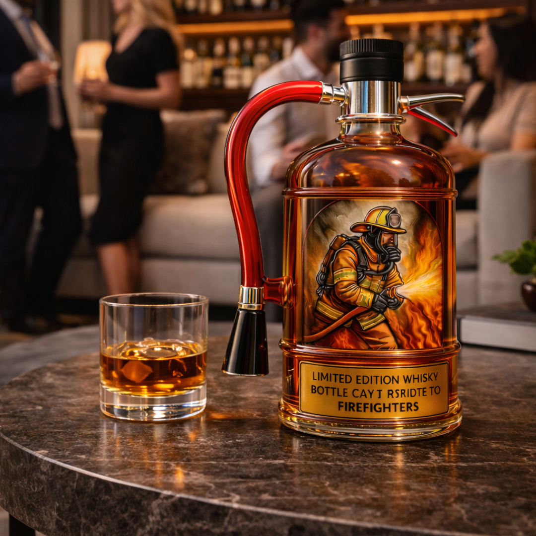 Moda Lusitana - Garrafa de Whisky Edição Extintor