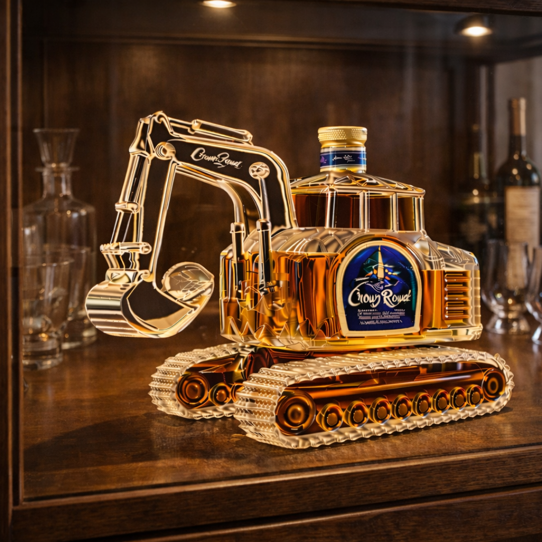 Moda Lusitana - Garrafa Whisky Escavadora